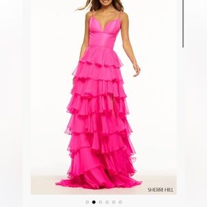 2024 Sherri Hill ruffle chiffon style #56108